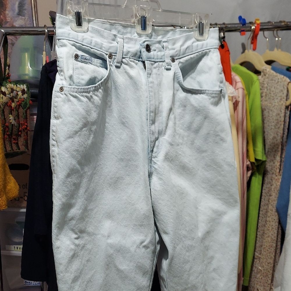 Chic Light Wash Denim Jeans VINTAGE size 10 invw313
